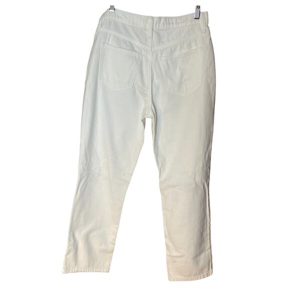 NWT Altar’d State White Straight Leg High Waisted Distressed Jeans Size 5 / 27 - Picture 5 of 9